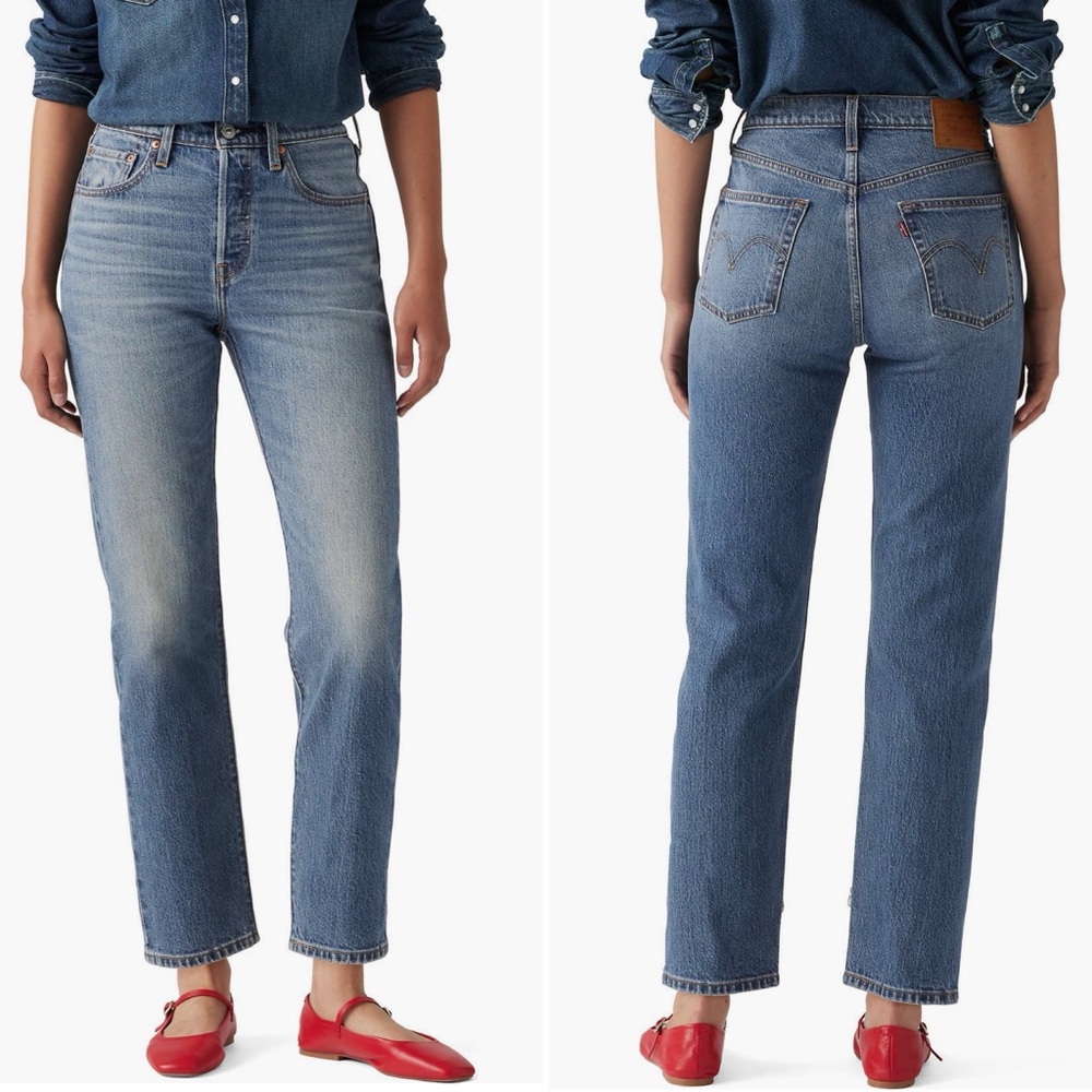Levi’s 501 Original Crop High Rise Straight Leg Size 28